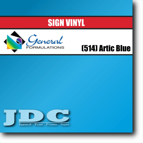 General Formulations 24" / (514) Arctic Blue Sign Vinyl Craft Sign Vinyl | Colors Wholesale Craft Sign Vinyl Monroe GA 30656