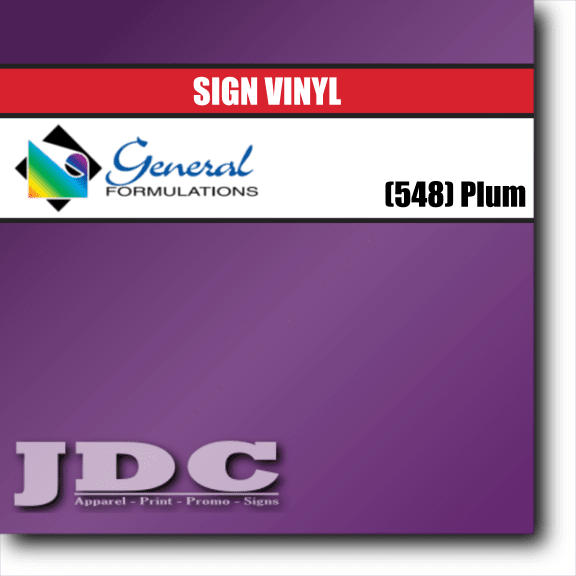 General Formulations 24" / (548) Plum Sign Vinyl Craft Sign Vinyl | Colors Wholesale Craft Sign Vinyl Monroe GA 30656