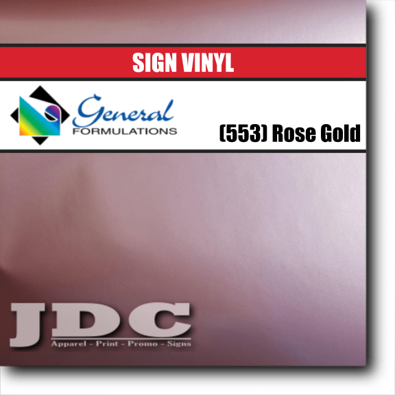 General Formulations 24" / (553) Rose Gold Sign Vinyl Craft Sign Vinyl | Colors Wholesale Craft Sign Vinyl Monroe GA 30656