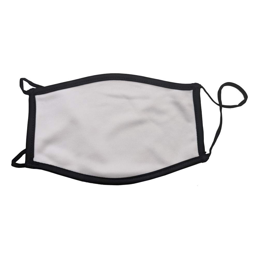 Gildan White w/Black Trim / OSFA Apparel Apparel | Sublimation Face Cover Wholesale Craft Sign Vinyl Monroe GA 30656
