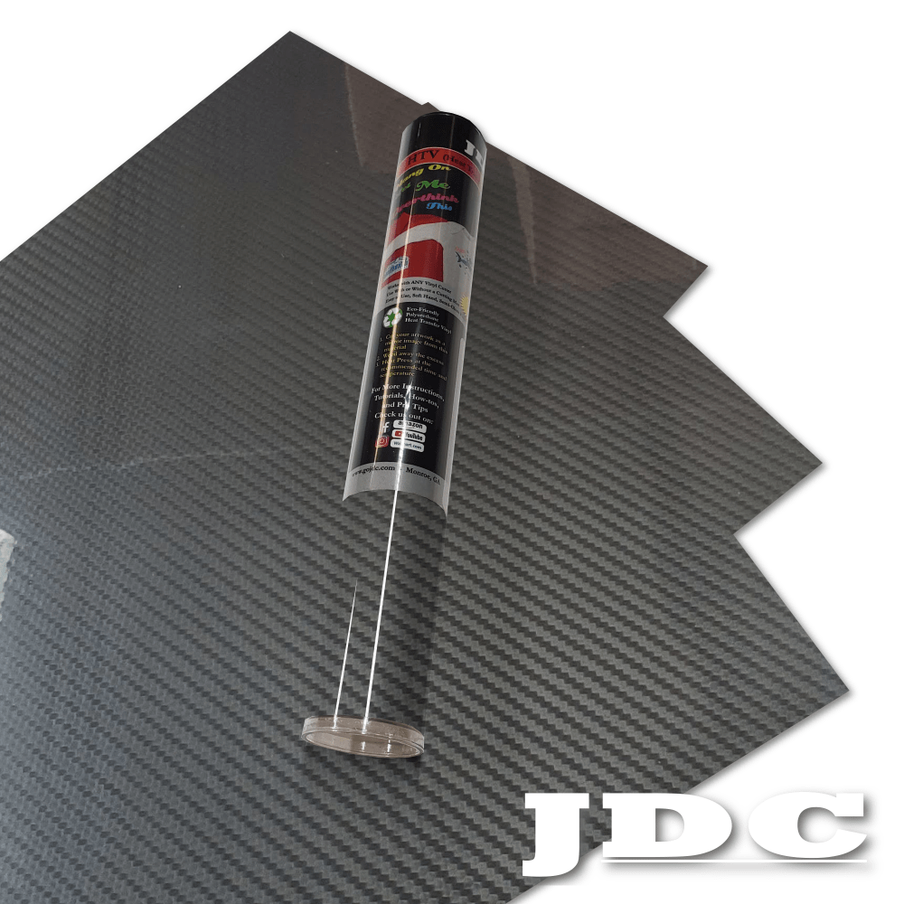 JDC (02) Black / 3 - 12" x 20" Sheets HTV Craft Packs HTV | Craft Packs | Carbon Fiber Wholesale Craft Sign Vinyl Monroe GA 30656
