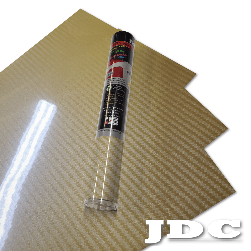 JDC (04) Gold / 3 - 12" x 20" Sheets HTV Craft Packs HTV | Craft Packs | Carbon Fiber Wholesale Craft Sign Vinyl Monroe GA 30656