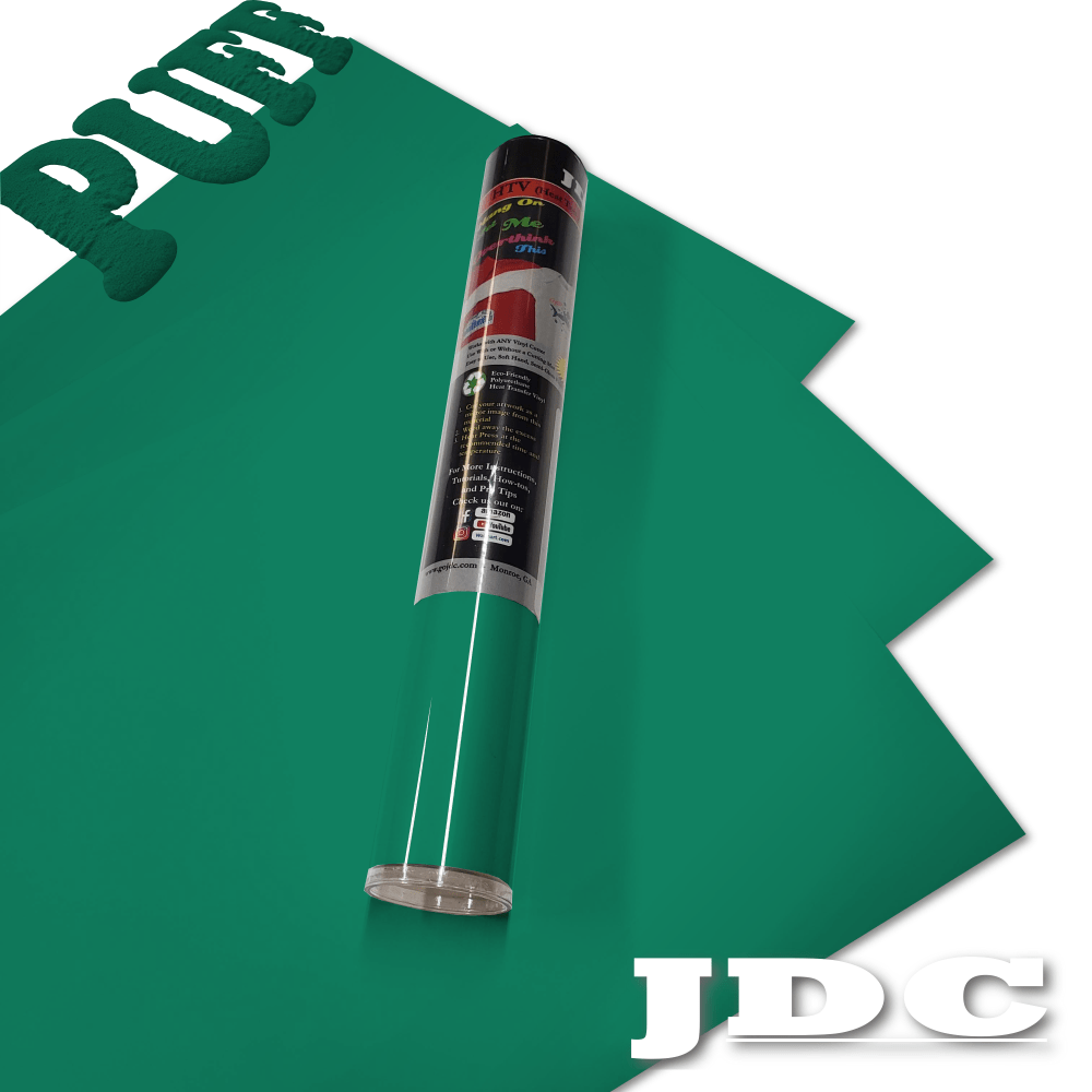 JDC (04) Green / 3- 12" x 20" Sheets HTV Craft Packs HTV | Craft Packs | 3D Puff Wholesale Craft Sign Vinyl Monroe GA 30656