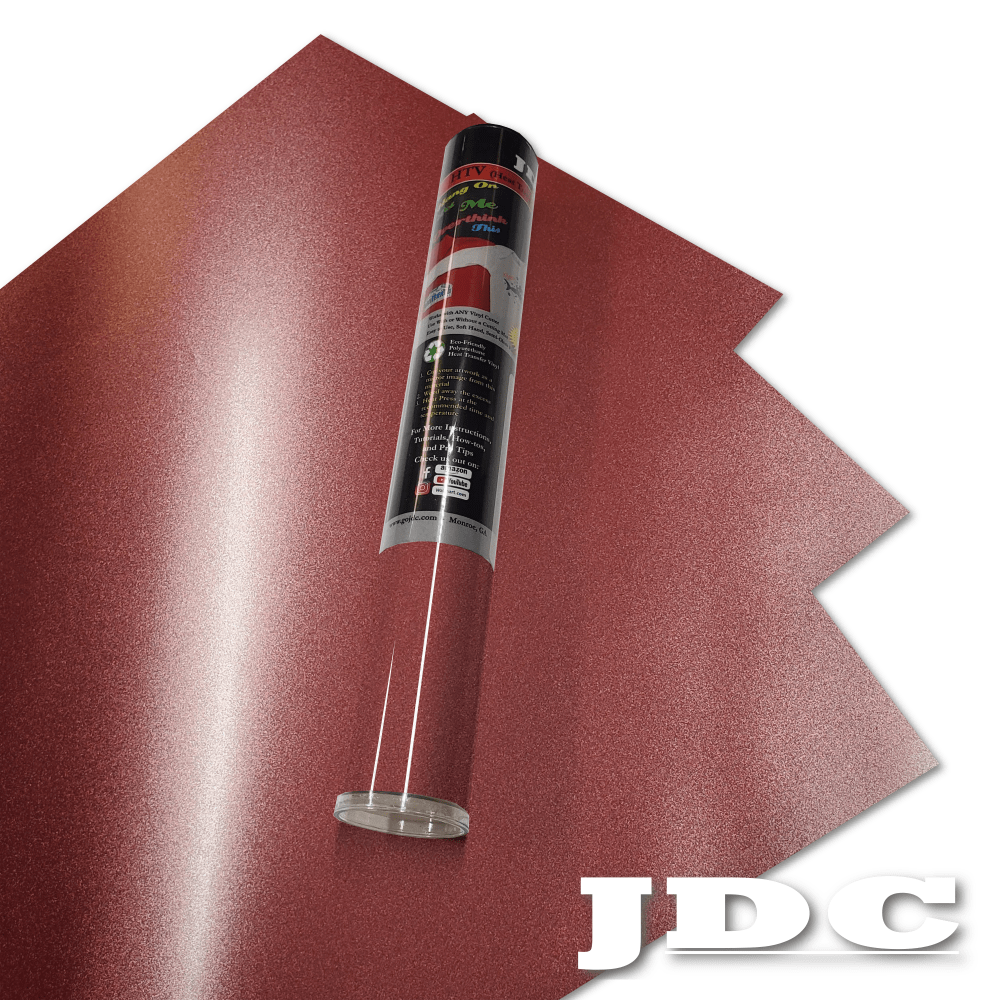 JDC (04) Red / 3- 12" x 20" Sheets HTV Craft Packs HTV | Craft Packs | Shimmer Wholesale Craft Sign Vinyl Monroe GA 30656