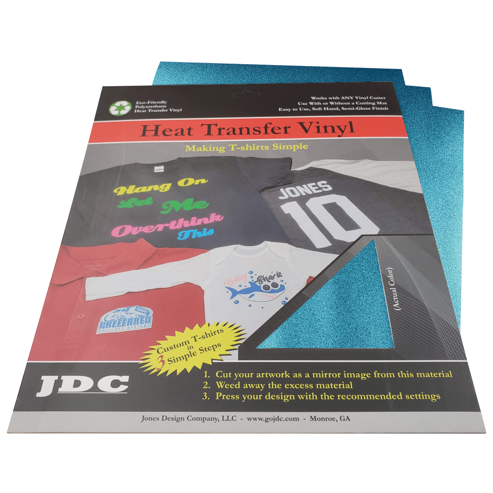 JDC (06) Blue / 3- 10" x 12" Sheets HTV Craft Packs HTV | Craft Packs | Shimmer Wholesale Craft Sign Vinyl Monroe GA 30656