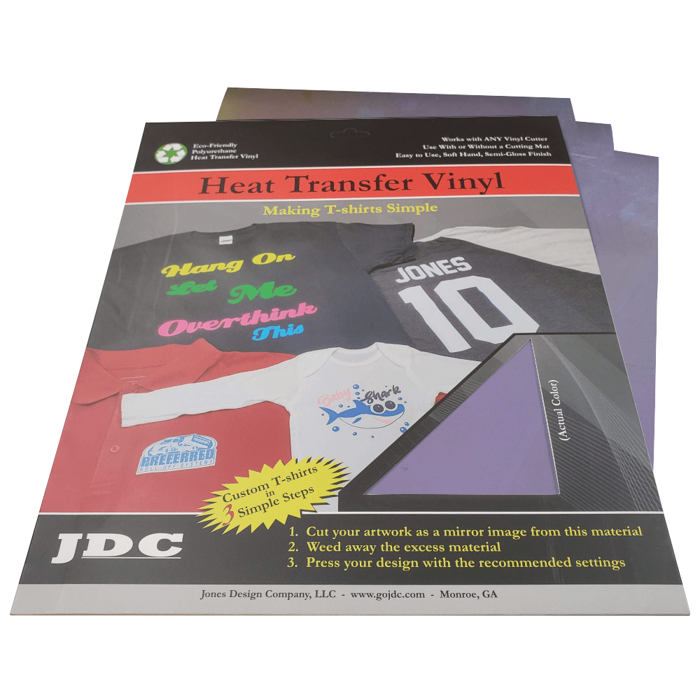 JDC (06) Pearl Blue / 3- 10" x 12" Sheets HTV Craft Packs HTV | Craft Packs | Chameleon Wholesale Craft Sign Vinyl Monroe GA 30656