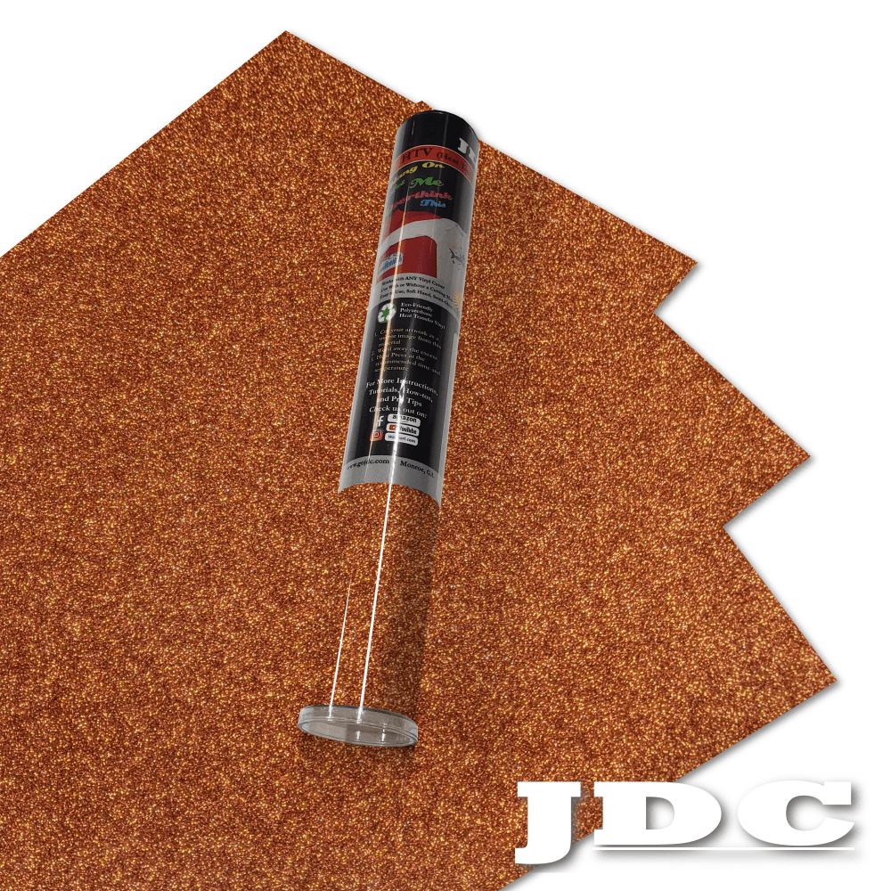 JDC (07) Copper / 3- 12" x 20" Sheets HTV Craft Packs HTV | Craft Packs | Glitter Wholesale Craft Sign Vinyl Monroe GA 30656