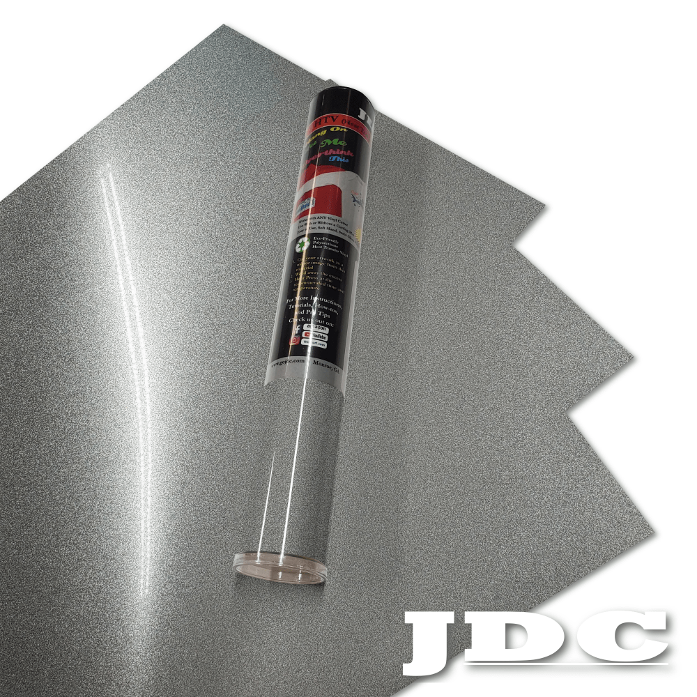 JDC (07) Silver / 3- 12" x 20" Sheets HTV Craft Packs HTV | Craft Packs | Shimmer Wholesale Craft Sign Vinyl Monroe GA 30656