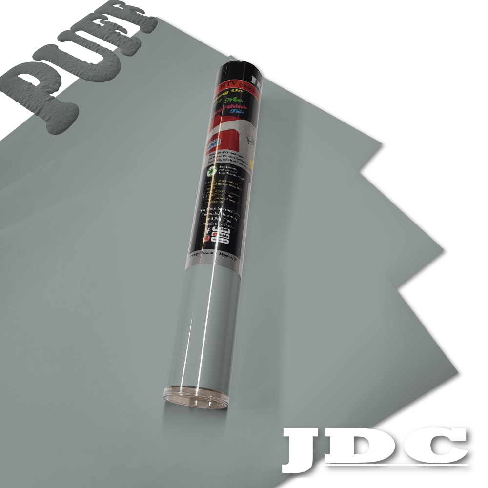 JDC (09) Grey / 3- 12" x 20" Sheets HTV Craft Packs HTV | Craft Packs | 3D Puff Wholesale Craft Sign Vinyl Monroe GA 30656