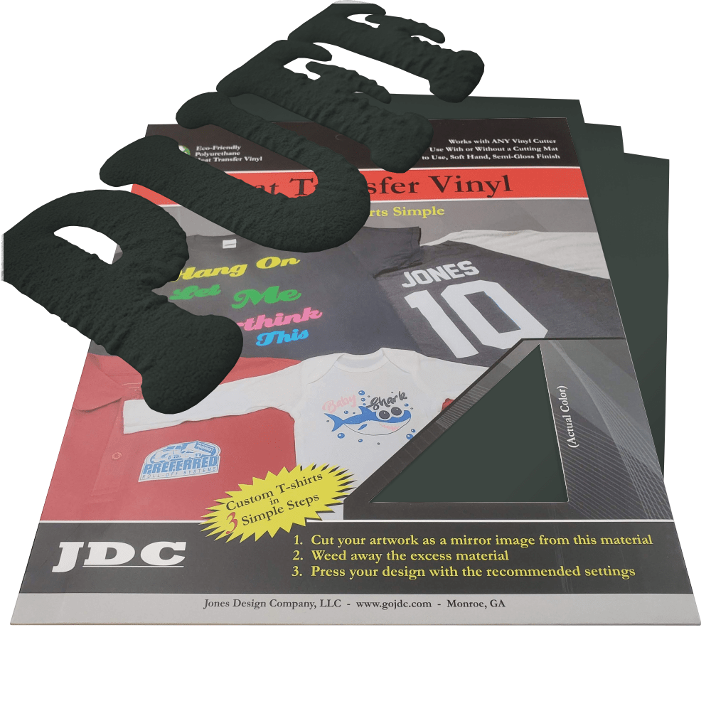 JDC (10) Dark Grey / 3- 10" x 12" Sheets HTV Craft Packs HTV | Craft Packs | 3D Puff Wholesale Craft Sign Vinyl Monroe GA 30656