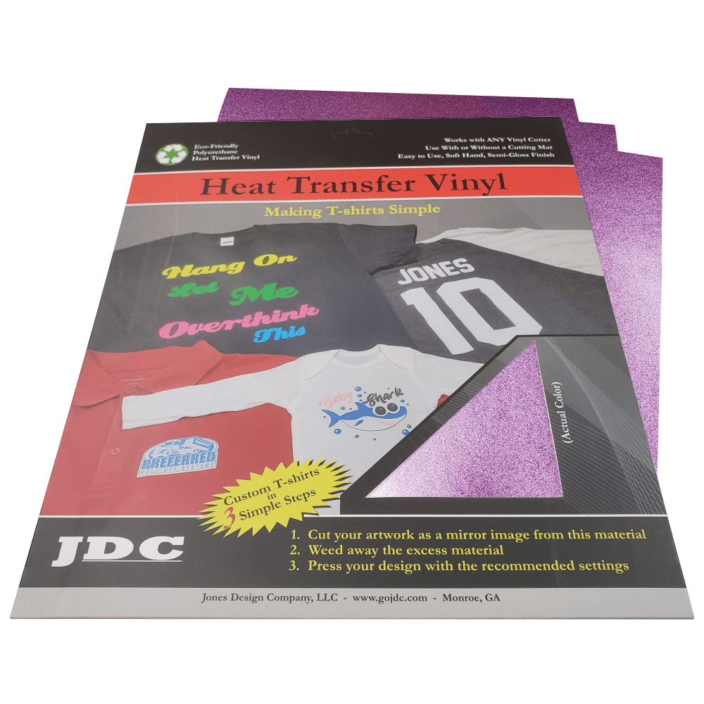 JDC (10) Purple / 3- 10" x 12" Sheets HTV Craft Packs HTV | Craft Packs | Shimmer Wholesale Craft Sign Vinyl Monroe GA 30656