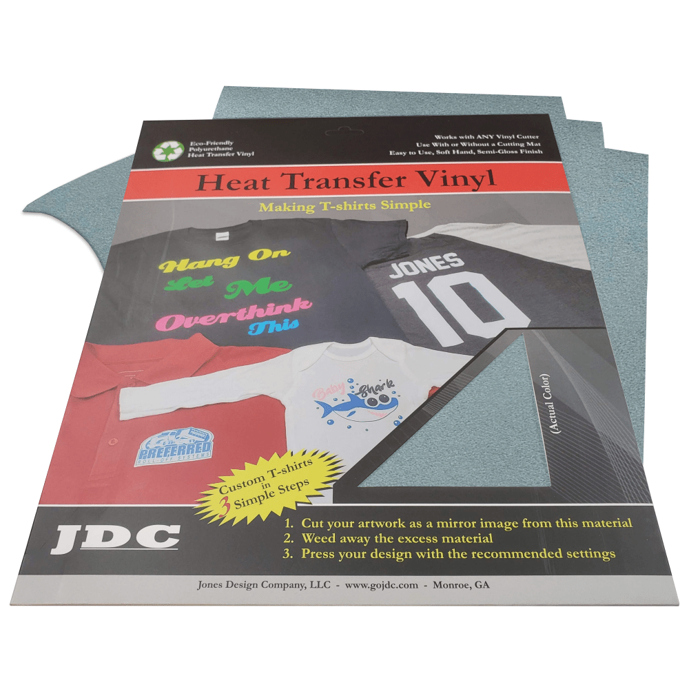 JDC (11) Sky Blue / 3- 10" x 12" Sheets HTV Craft Packs HTV | Craft Packs | 3D Flock Wholesale Craft Sign Vinyl Monroe GA 30656