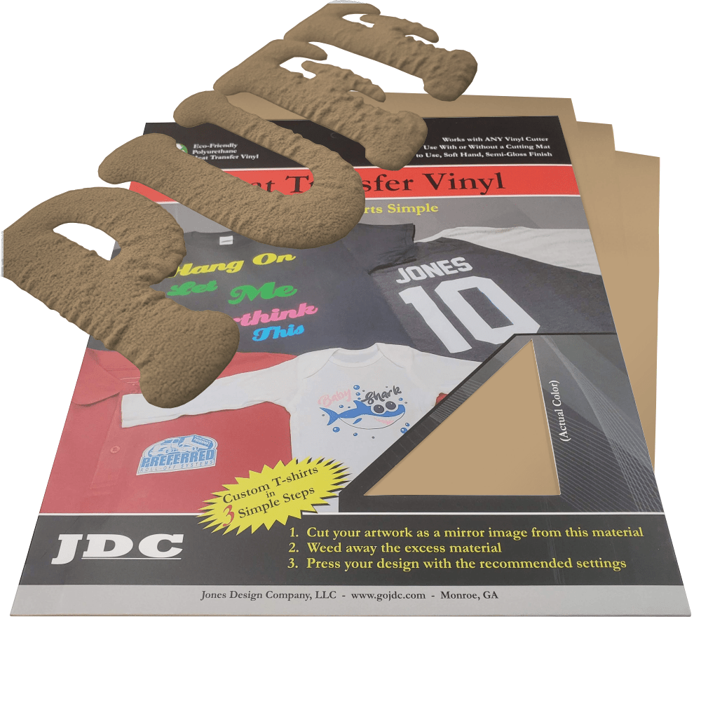 JDC (13) Camel / 3- 10" x 12" Sheets HTV Craft Packs HTV | Craft Packs | 3D Puff Wholesale Craft Sign Vinyl Monroe GA 30656