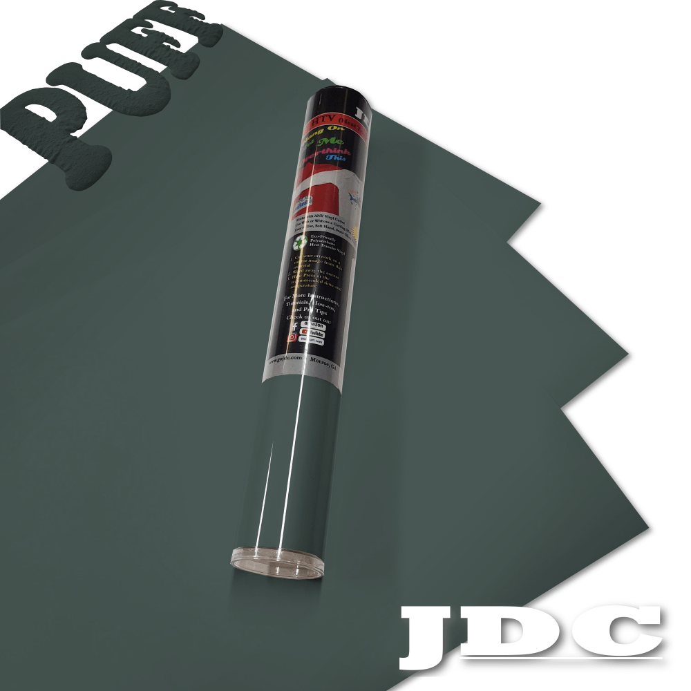 JDC (14) Military Green / 3- 12" x 20" Sheets HTV Craft Packs HTV | Craft Packs | 3D Puff Wholesale Craft Sign Vinyl Monroe GA 30656