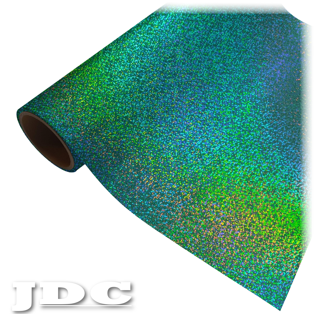 JDC 20" / (10) Aqua Heat Transfer Vinyl HTV | Holographic Wholesale Craft Sign Vinyl Monroe GA 30656