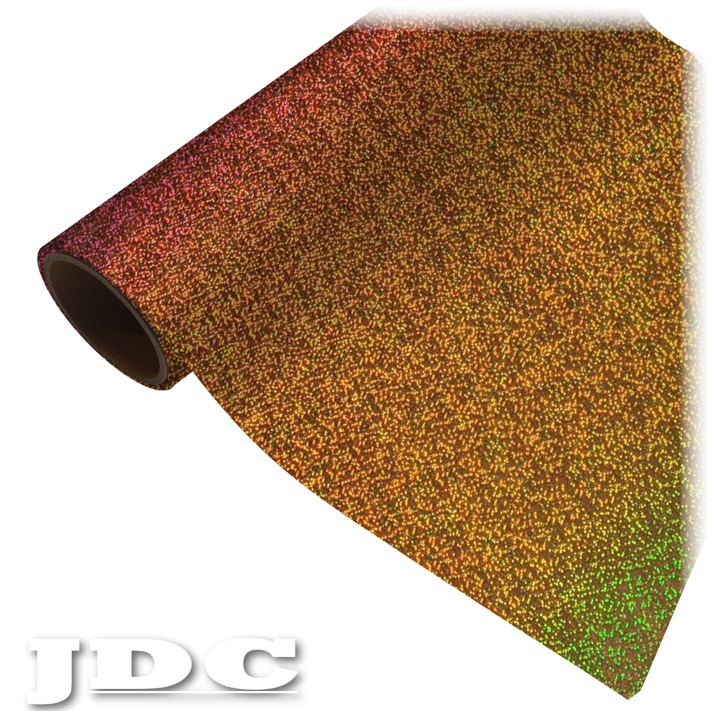 JDC 20" / (130) Gold Heat Transfer Vinyl HTV | Holographic Wholesale Craft Sign Vinyl Monroe GA 30656