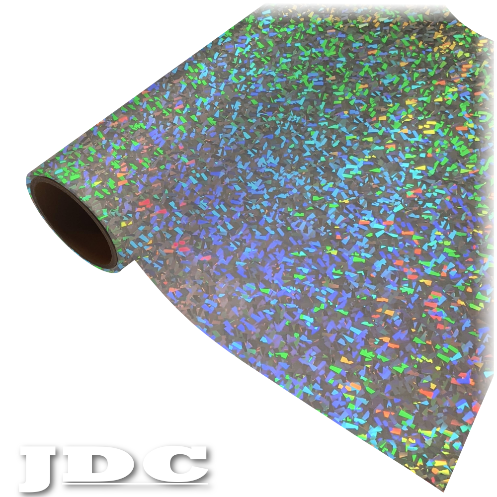JDC 20" / (133) Crystal Silver Heat Transfer Vinyl HTV | Holographic Wholesale Craft Sign Vinyl Monroe GA 30656
