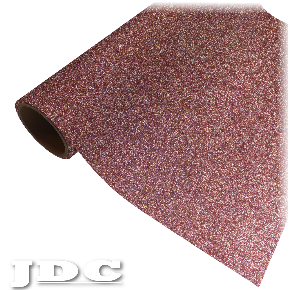 JDC 20" / (21) Rose Gold Heat Transfer Vinyl HTV | Glitter Wholesale Craft Sign Vinyl Monroe GA 30656