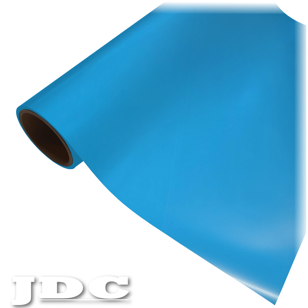 JDC 20" / (25) Neon Blue Heat Transfer Vinyl HTV | JDC Neon Wholesale Craft Sign Vinyl Monroe GA 30656