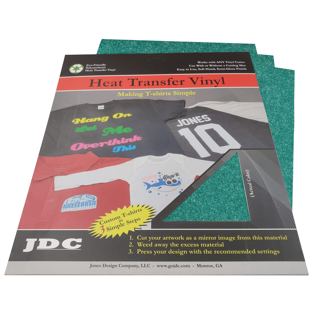 JDC (22) Seafoam / 3- 10" x 12" Sheets HTV Craft Packs HTV | Craft Packs | Glitter Wholesale Craft Sign Vinyl Monroe GA 30656