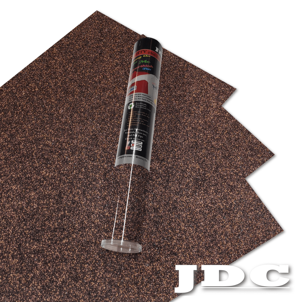 JDC (25) Brown / 3- 12" x 20" Sheets HTV Craft Packs HTV | Craft Packs | Glitter Wholesale Craft Sign Vinyl Monroe GA 30656
