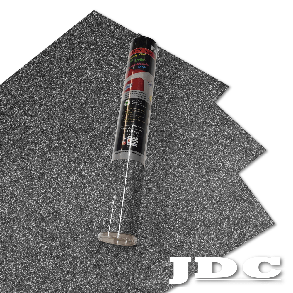 JDC (28) Charcoal / 3- 12" x 20" Sheets HTV Craft Packs HTV | Craft Packs | Glitter Wholesale Craft Sign Vinyl Monroe GA 30656