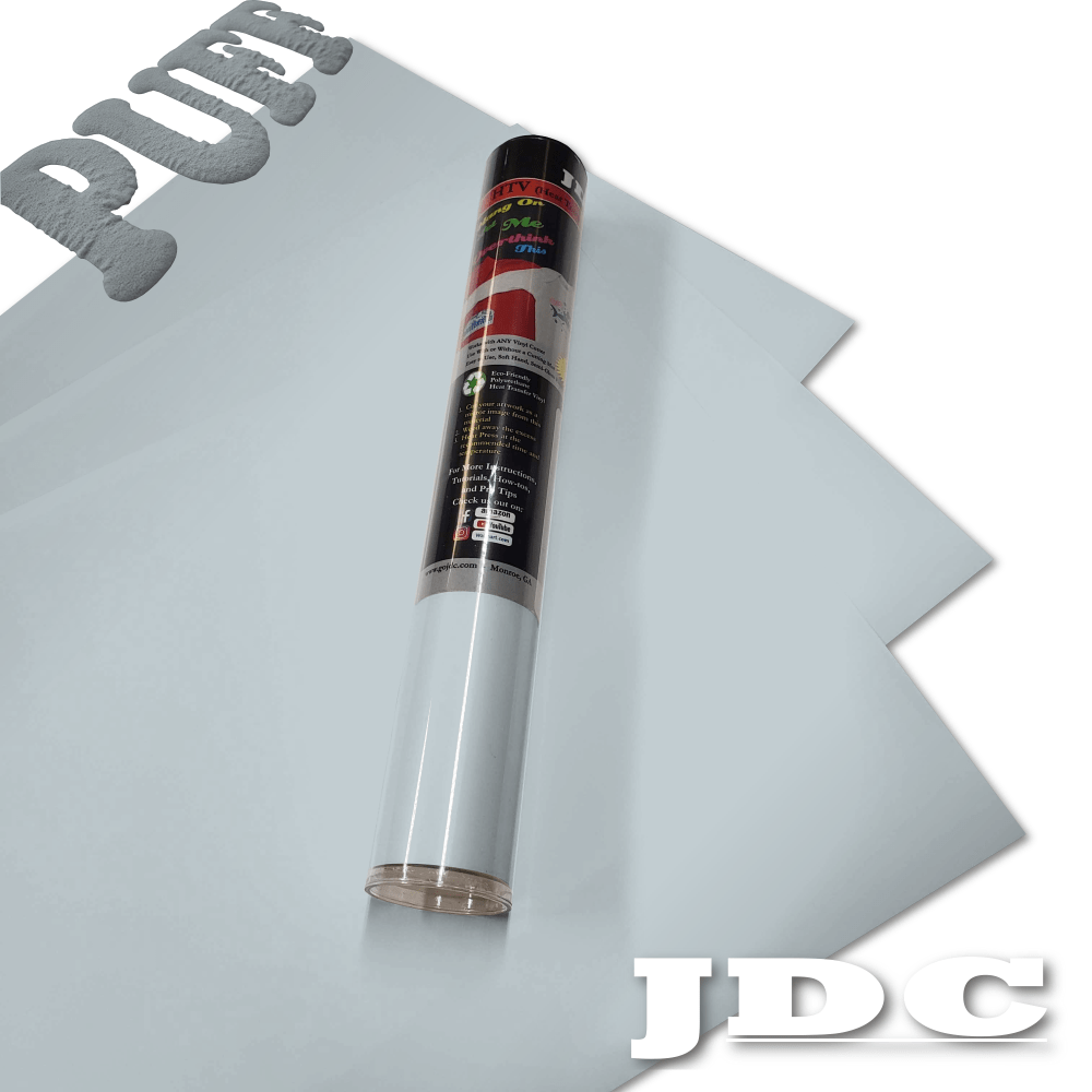 JDC (28) Silver / 3- 12" x 20" Sheets HTV Craft Packs HTV | Craft Packs | 3D Puff Wholesale Craft Sign Vinyl Monroe GA 30656
