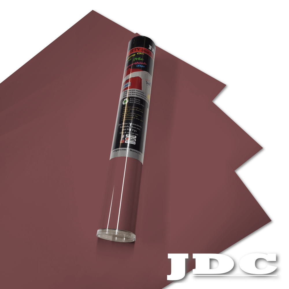 JDC (37) Maroon / 3- 12" x 20" Sheets HTV Craft Packs HTV | Craft Packs | Colors Wholesale Craft Sign Vinyl Monroe GA 30656