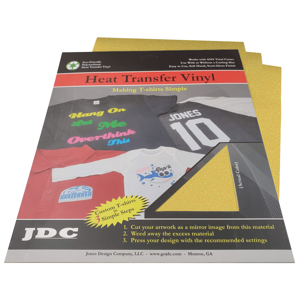 JDC (39) Rainbow Yellow / 3- 10" x 12" Sheets HTV Craft Packs HTV | Craft Packs | Glitter Wholesale Craft Sign Vinyl Monroe GA 30656