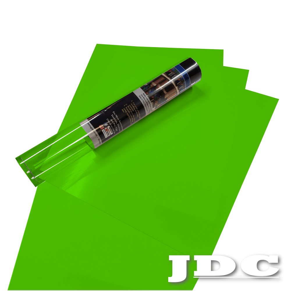 JDC (521) Lime Green / 3- 12"x24" Sheets Sign Craft Packs Craft Sign Vinyl | Craft Packs | Colors Wholesale Craft Sign Vinyl Monroe GA 30656