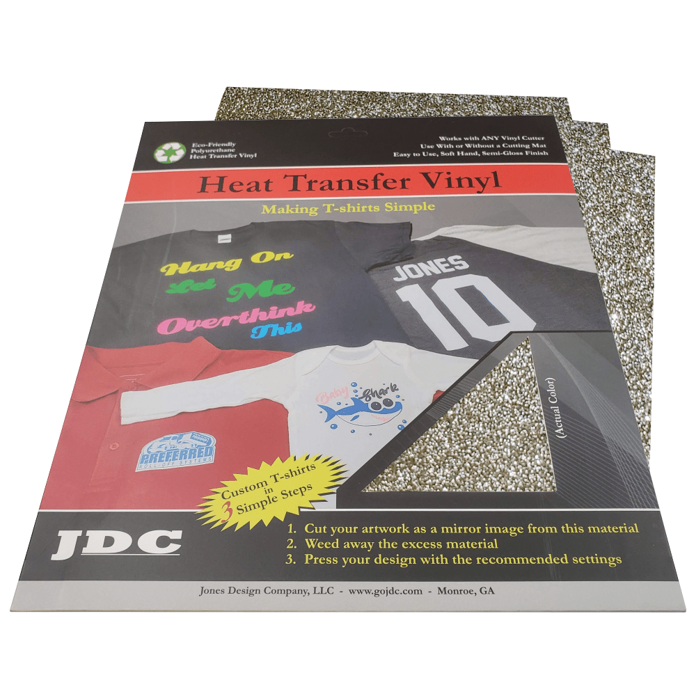 JDC (53) Champagne / 3- 10" x 12" Sheets HTV Craft Packs HTV | Craft Packs | Glitter Wholesale Craft Sign Vinyl Monroe GA 30656