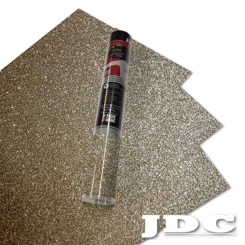 JDC (53) Champagne / 3- 12" x 20" Sheets HTV Craft Packs HTV | Craft Packs | Glitter Wholesale Craft Sign Vinyl Monroe GA 30656