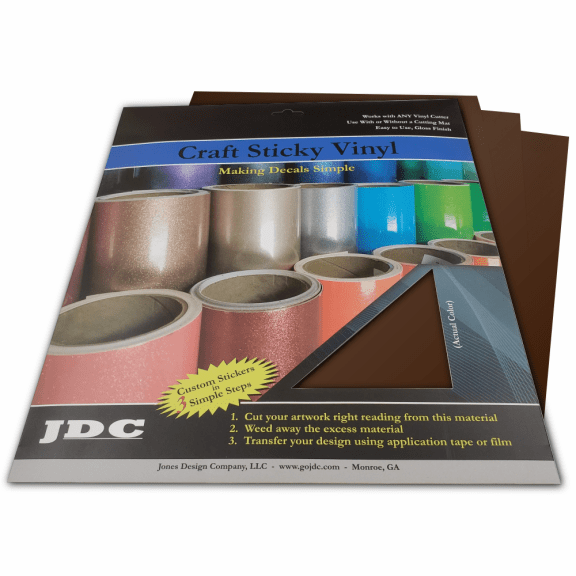 JDC (530) Brown Sign Craft Packs Craft Sign Vinyl | Craft Packs | Colors Wholesale Craft Sign Vinyl Monroe GA 30656