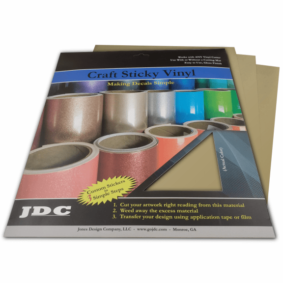 JDC (550) Gold Sign Craft Packs Craft Sign Vinyl | Craft Packs | Colors Wholesale Craft Sign Vinyl Monroe GA 30656