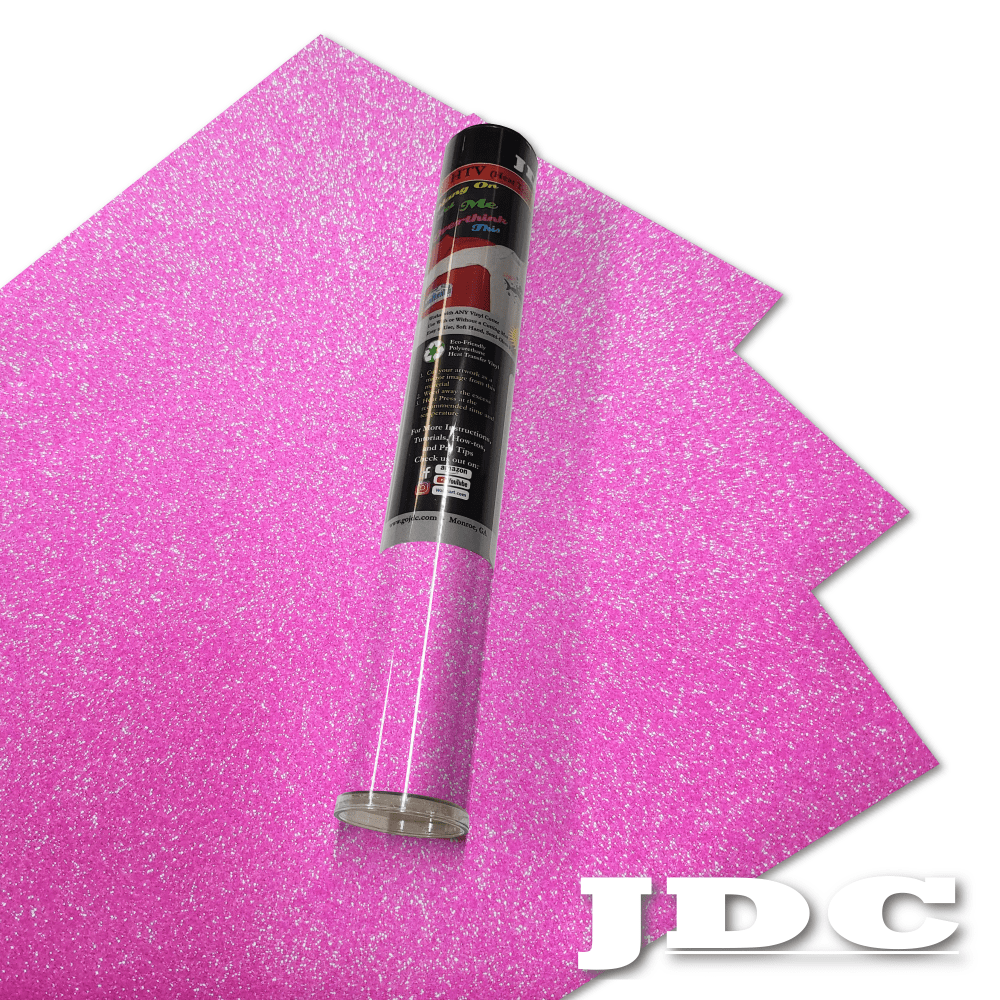 JDC, LLC (75) Bubblegum / 3- 12" x 20" Sheets HTV Craft Packs HTV | Craft Packs | Glitter Wholesale Craft Sign Vinyl Monroe GA 30656