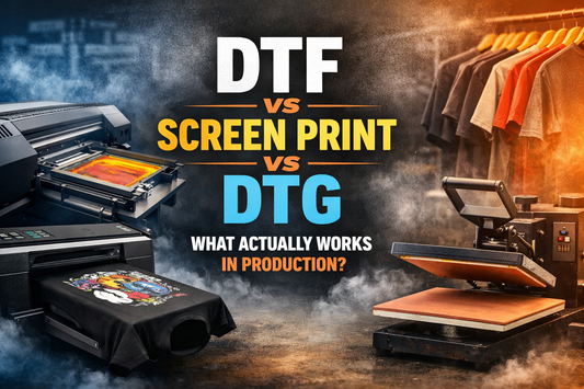 DTF vs. Screen Print vs. DTG