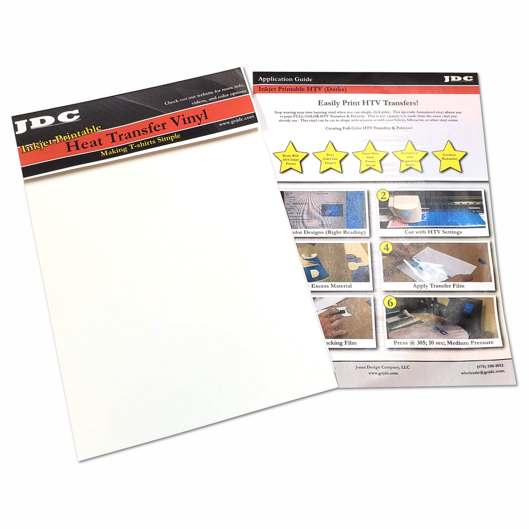 HTV Craft Packs Premium Inkjet Printable Sheets JDC