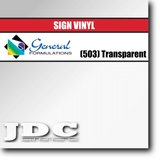 General Formulations 24" / (503) Transparent Sign Vinyl Craft Sign Vinyl | Colors Wholesale Craft Sign Vinyl Monroe GA 30656