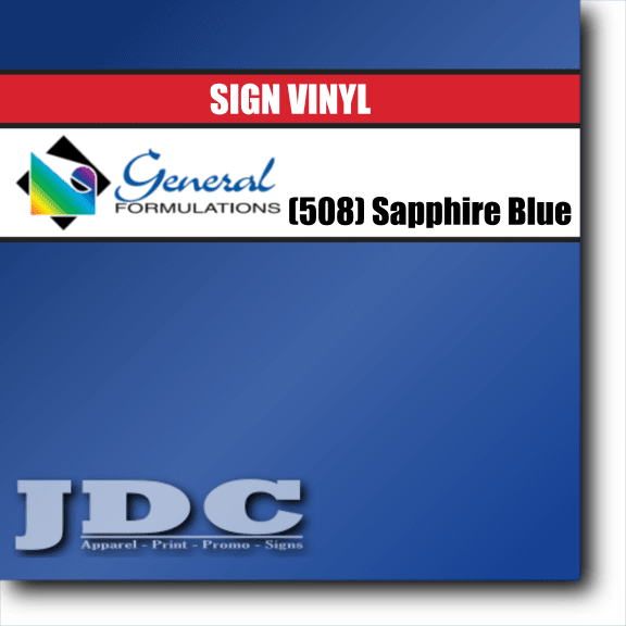 General Formulations 24" / (508) Sapphire Blue Sign Vinyl Craft Sign Vinyl | Colors Wholesale Craft Sign Vinyl Monroe GA 30656