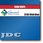 General Formulations 24" / (510) Vivid Blue Sign Vinyl Craft Sign Vinyl | Colors Wholesale Craft Sign Vinyl Monroe GA 30656