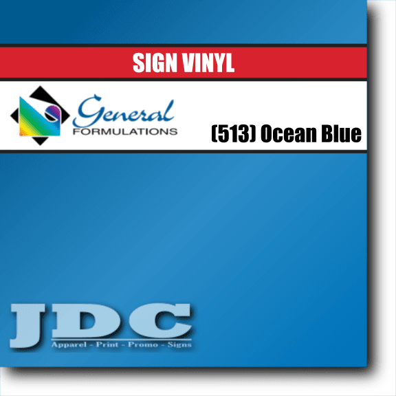 General Formulations 24" / (513) Ocean Blue Sign Vinyl Craft Sign Vinyl | Colors Wholesale Craft Sign Vinyl Monroe GA 30656