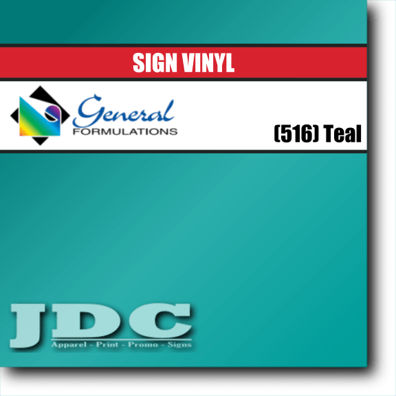 General Formulations 24" / (516) Teal Sign Vinyl Craft Sign Vinyl | Colors Wholesale Craft Sign Vinyl Monroe GA 30656