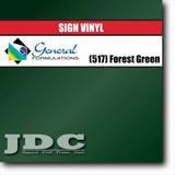 General Formulations 24" / (517) Forest Green Sign Vinyl Craft Sign Vinyl | Colors Wholesale Craft Sign Vinyl Monroe GA 30656