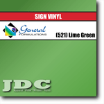 General Formulations 24" / (521) Lime Green Sign Vinyl Craft Sign Vinyl | Colors Wholesale Craft Sign Vinyl Monroe GA 30656