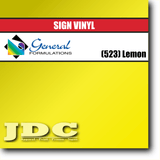 General Formulations 24" / (523) Lemon Sign Vinyl Craft Sign Vinyl | Colors Wholesale Craft Sign Vinyl Monroe GA 30656
