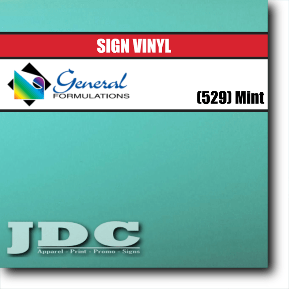 General Formulations 24" / (529) Mint Sign Vinyl Craft Sign Vinyl | Colors Wholesale Craft Sign Vinyl Monroe GA 30656