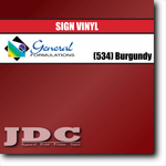 General Formulations 24" / (534) Burgundy Sign Vinyl Craft Sign Vinyl | Colors Wholesale Craft Sign Vinyl Monroe GA 30656