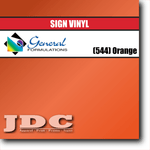 General Formulations 24" / (544) Orange Sign Vinyl Craft Sign Vinyl | Colors Wholesale Craft Sign Vinyl Monroe GA 30656