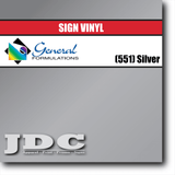 General Formulations 24" / (551) Silver Sign Vinyl Craft Sign Vinyl | Colors Wholesale Craft Sign Vinyl Monroe GA 30656