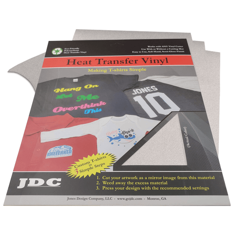 JDC (01) White / 3- 10" x 12" Sheets HTV Craft Packs HTV | Craft Packs | 3D Flock Wholesale Craft Sign Vinyl Monroe GA 30656